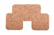 Korková podložka Stredná štvorcová 20cm dekor- set 4 - 2