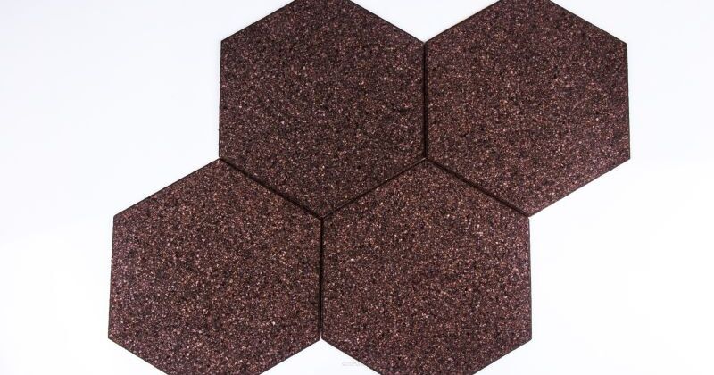 Samolepící Štítek Hexagon Negro