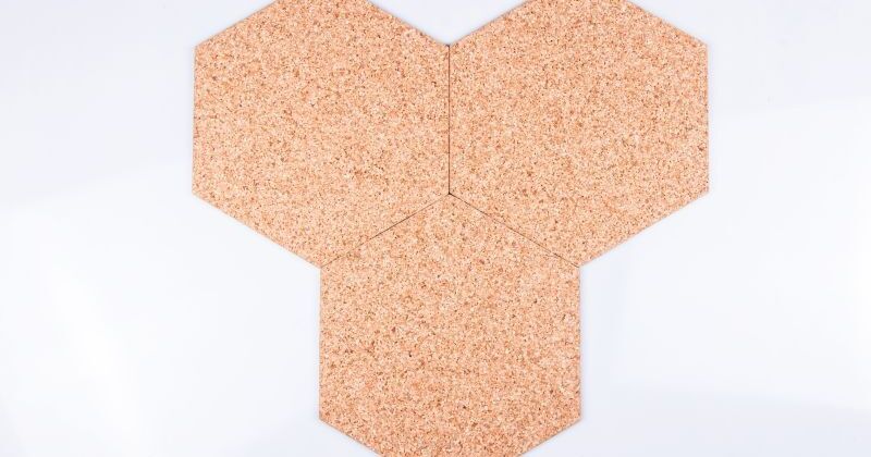 Samolepící Štítek Hexagon Přírodní
