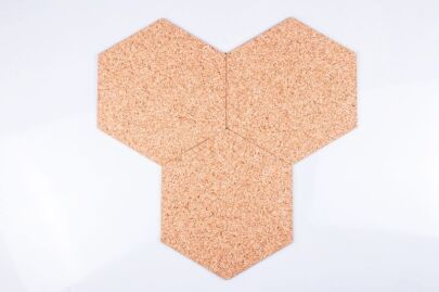Samolepící Štítek Hexagon Přírodní